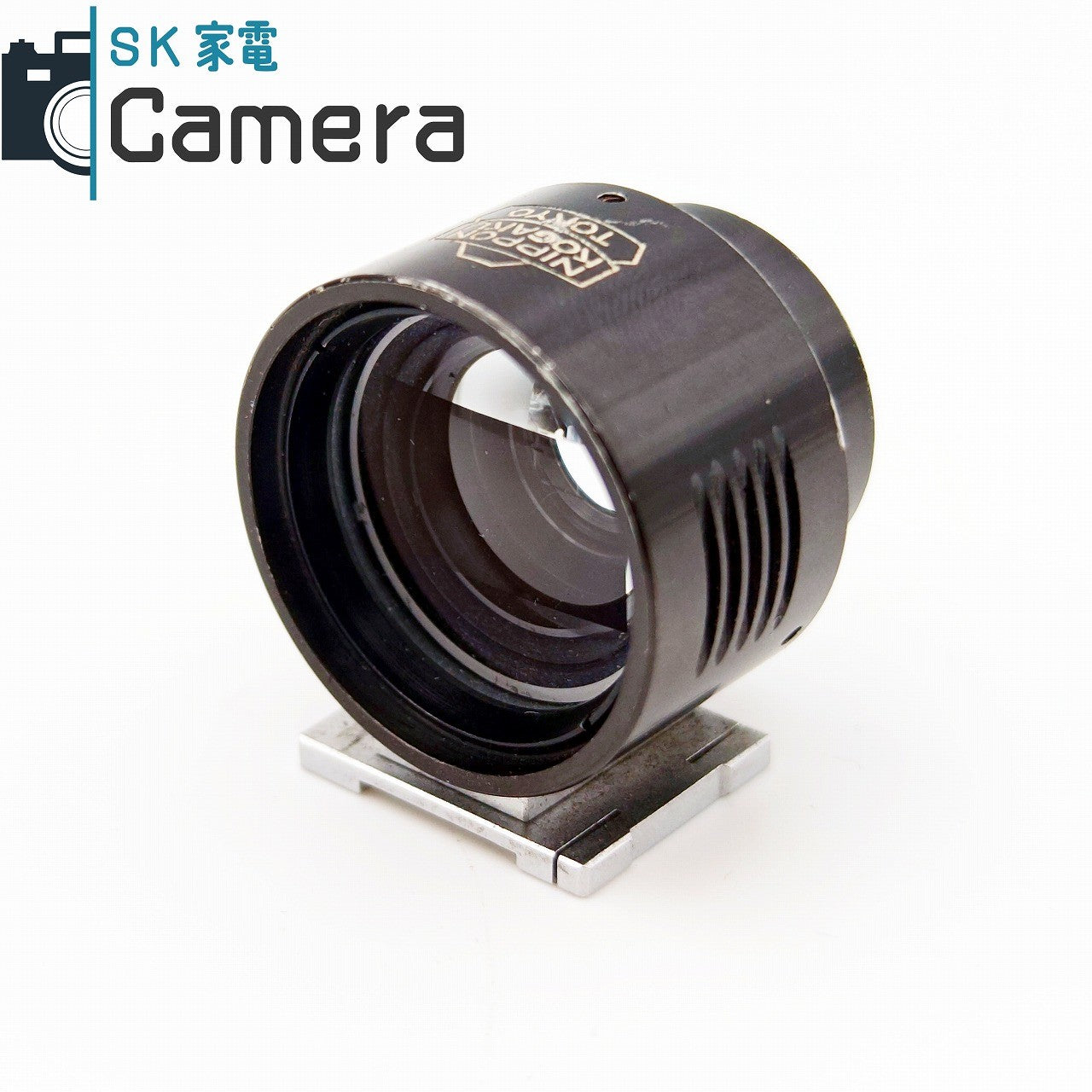 【中古】 NIKON NIPPON KOGAKU TOKYO 3.5cm FINDER BLACK 外付け ビューファインダー ブラック 革ケース付 NIKON ニコン