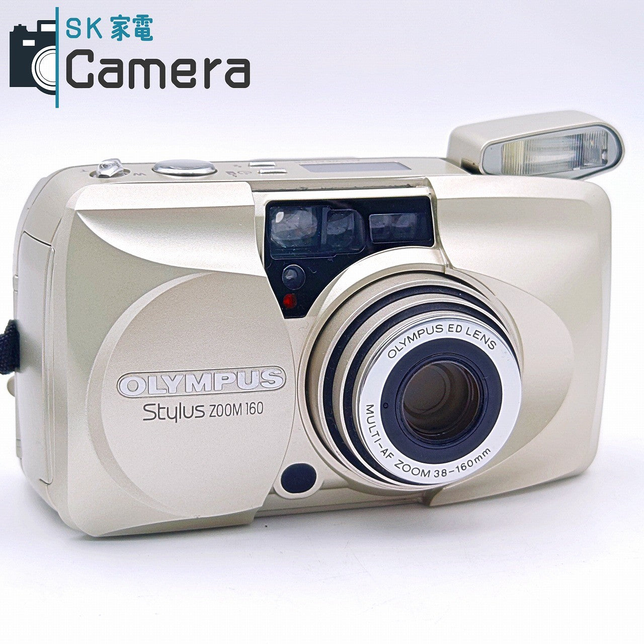 【中古】 OLYMPUS stylus Zoom 160 オリンパス スタイラス 38-160ｍｍ テスト用フィルムにて確認済 コンパクトフィルムカメラ 美品