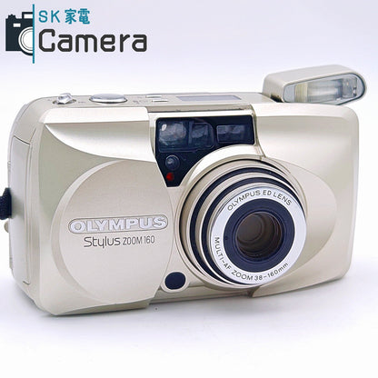 【中古】 OLYMPUS stylus Zoom 160 オリンパス スタイラス 38-160ｍｍ テスト用フィルムにて確認済 コンパクトフィルムカメラ 美品