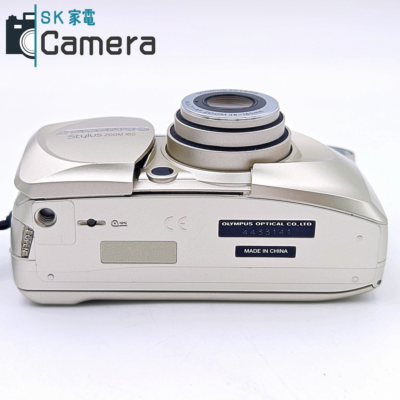【中古】 OLYMPUS stylus Zoom 160 オリンパス スタイラス 38-160ｍｍ テスト用フィルムにて確認済 コンパクトフィルムカメラ 美品