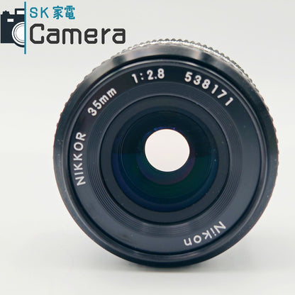 【中古】 Nikon NIKKOR 35ｍｍ F2.8 Ai-s ニコン 良品