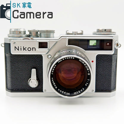 【中古】 NIKON SP NIKKOR-S 5cm F1.4 ニコン レンジファインダー 革ケース付