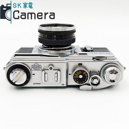 【中古】 NIKON SP NIKKOR-S 5cm F1.4 ニコン レンジファインダー 革ケース付