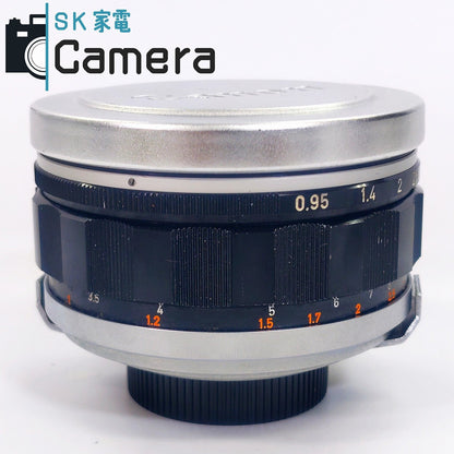 【実用】 Canon LENS 50ｍｍ F0.95 キャノン 2022年清掃 ドリームレンズ フロントキャップ付 30日保証 良品