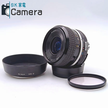 【中古】 Nikon Nikkor 35ｍｍ F2.8 Ai HN-3 L1Bc フード フィルター 付 ニコン