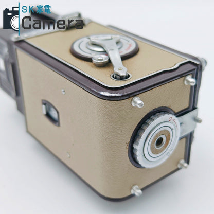 【中古】 YASHICA Yashica-44 Yashikor 60ｍｍ F3.5 ブラウン 茶 希少カラー 二眼レフカメラ ヤシカ