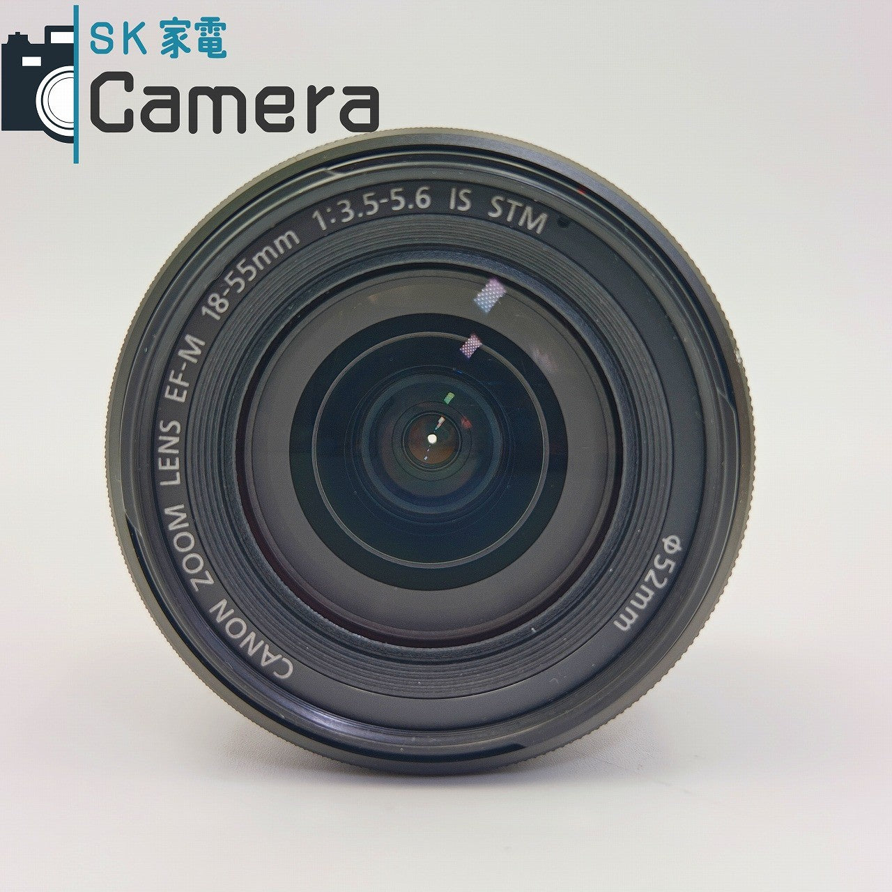 【中古】 Canon EF-M 18-55ｍｍ F3.5-5.6 IS STM キャノン キャップ付 良品