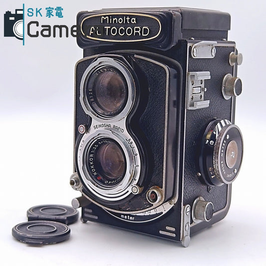 【中古】 MINOLTA AUTOCORD L型 ROKKOR 75ｍｍ F3.5 CHIYODA KOGAKU ミノルタ オートコード