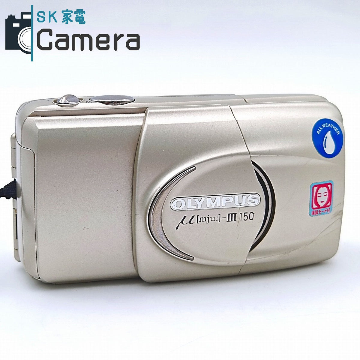 【中古】 OLYMPUS μ [mju:] -III 150 37.5-150ｍｍ オリンパス ミュー テスト用フィルムにて確認済 コンパクトフィルムカメラ