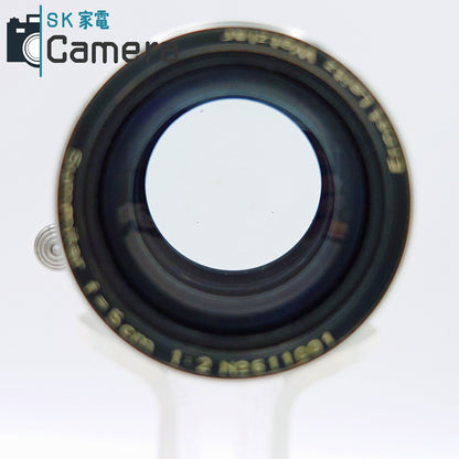 【中古】 Leitz Summitar 5cm F2 L39 2026年3月清掃済 ライカ ズミタール 希少シリアル No.611001