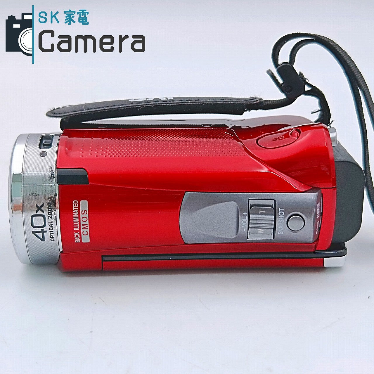 【中古】 JVC ケンウッド Everio GZ-HM390-R エブリオ デジタルビデオカメラ 充電アダプター付