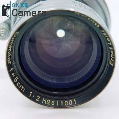 【中古】 Leitz Summitar 5cm F2 L39 2026年3月清掃済 ライカ ズミタール 希少シリアル No.611001