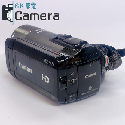 【中古】 Canon iVIS HF-20 デジタルビデオカメラ BP-809 電池付 キャノン HD CMOS 動作確認済