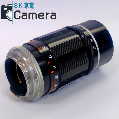 【中古】 Canon LENS 135ｍｍ F3.5 L39 キャノン 希少な元箱付 シリアル一致 キャップ付