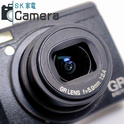 【中古】 初代 RICOH GR DIGITAL 5.9ｍｍ F2.4 互換性電池 SD2GB 付 リコー コンパクトデジタルカメラ 単四電池でも動きます