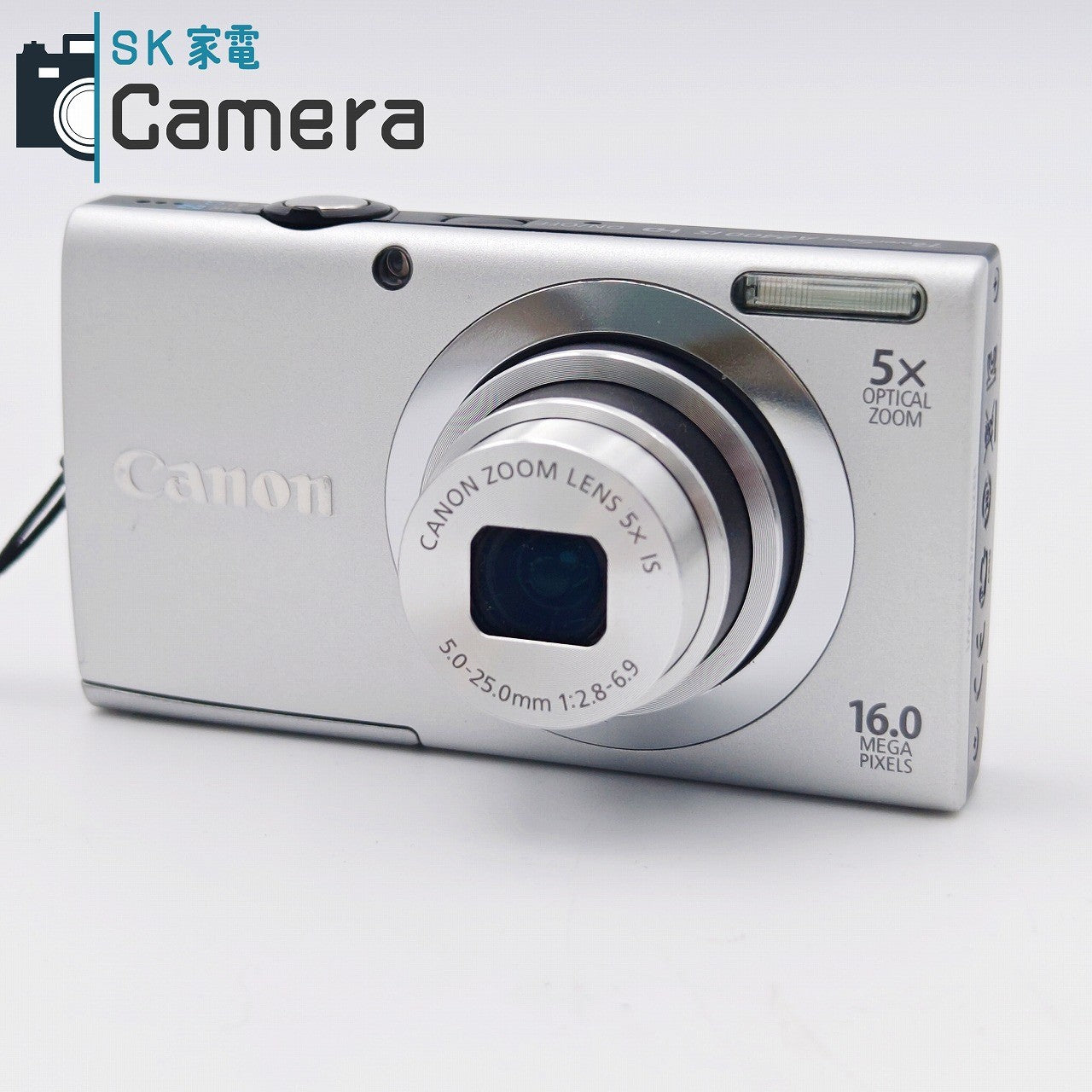 【中古】 Canon PowerShot A2400 IS HD キャノン パワーショット コンパクトデジタルカメラ 箱 充電器付 PC1731