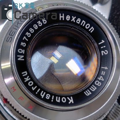Konica IIIA コニカ Hexanon 48ｍｍ F2 レンジファインダー ⅢA レンズキャップ付