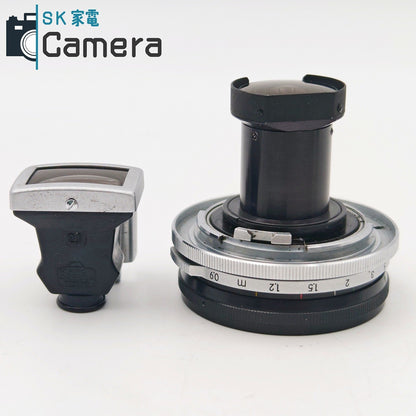 【中古】 NIKON NIKKOR-O 2.1cm F4 21ｍｍ FINDER 希少なリアキャップ付 ニコン