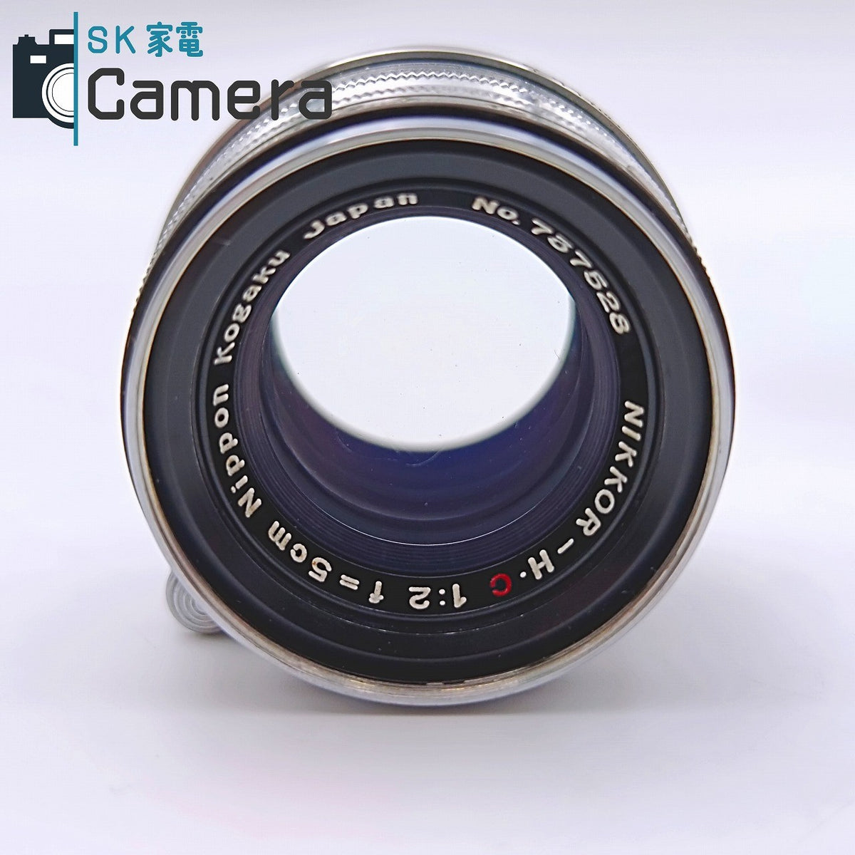【中古】 NICCA 3-F Nippon Kogaku NIKKOR-H・C 5cm F2 黒帯 箱 シリアル一致 説明書 フード カラーフィルター付 ニッカ ニコン