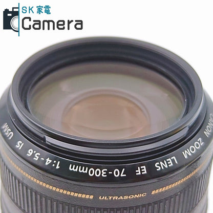 【中古】 Canon EF 70-300ｍｍ F4-5.6 IS USM キャノン キャップ付 美品
