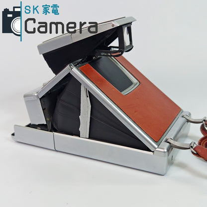 【中古】 POLAROID SX-70 LAND CAMERA ALPHA1 ポラロイド キャメルカラー ケース付 テスト用フィルムにて動作