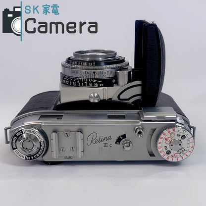 【中古】 Kodak Retina IIIｃ Rodenstock Heligon C 50ｍｍ F2 コダック レチナ ローデンシュトック ヘリゴン シャッター 露出 動作 希少