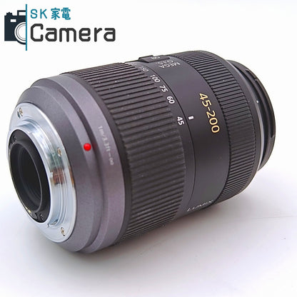 Panasonic LUMIX G VARIO 45-200ｍｍ F4-5.6 MEGA O.I.S. H-FS045200 キャップ付 パナソニック ルミックス マイクロフォーサーズ 外観美品