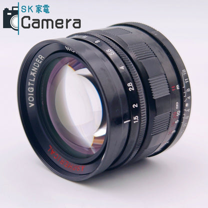 【中古】 Voigtlander NOKTON 50ｍｍ F1.5 ASPHERICAL L39 フォクトレンダー ノクトン フード付き 美品
