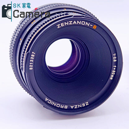 【中古】 ZENZA BRONICA SQ-A ZENZANON-S 80ｍｍ F2.8 AEプリズムファインダー シャッター 露出 AUTO 動作 ゼンザ ブロニカ