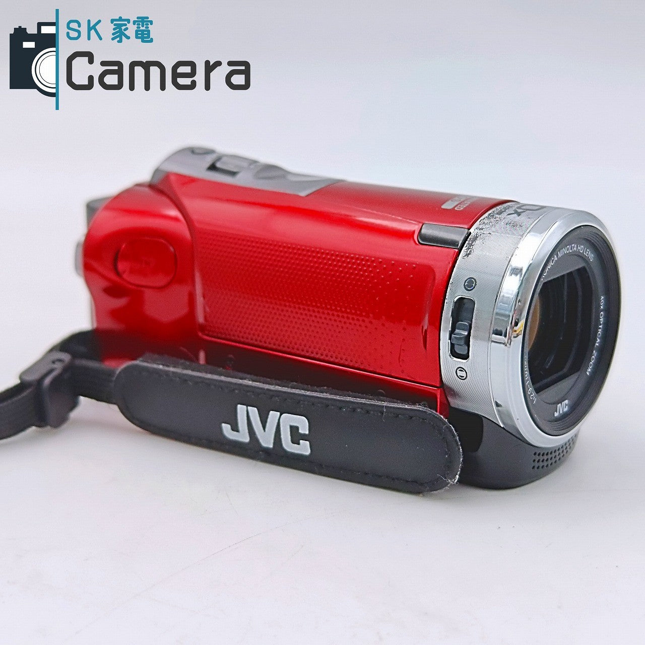 【中古】 JVC ケンウッド Everio GZ-HM390-R エブリオ デジタルビデオカメラ 充電アダプター付