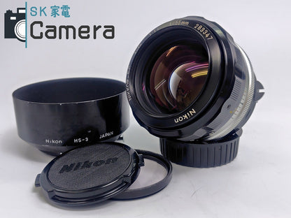 【美品】 Nikon NIKKOR-S・C 55ｍｍ F1.2 非Ai 2025年2月レンズ内清掃 ニコン