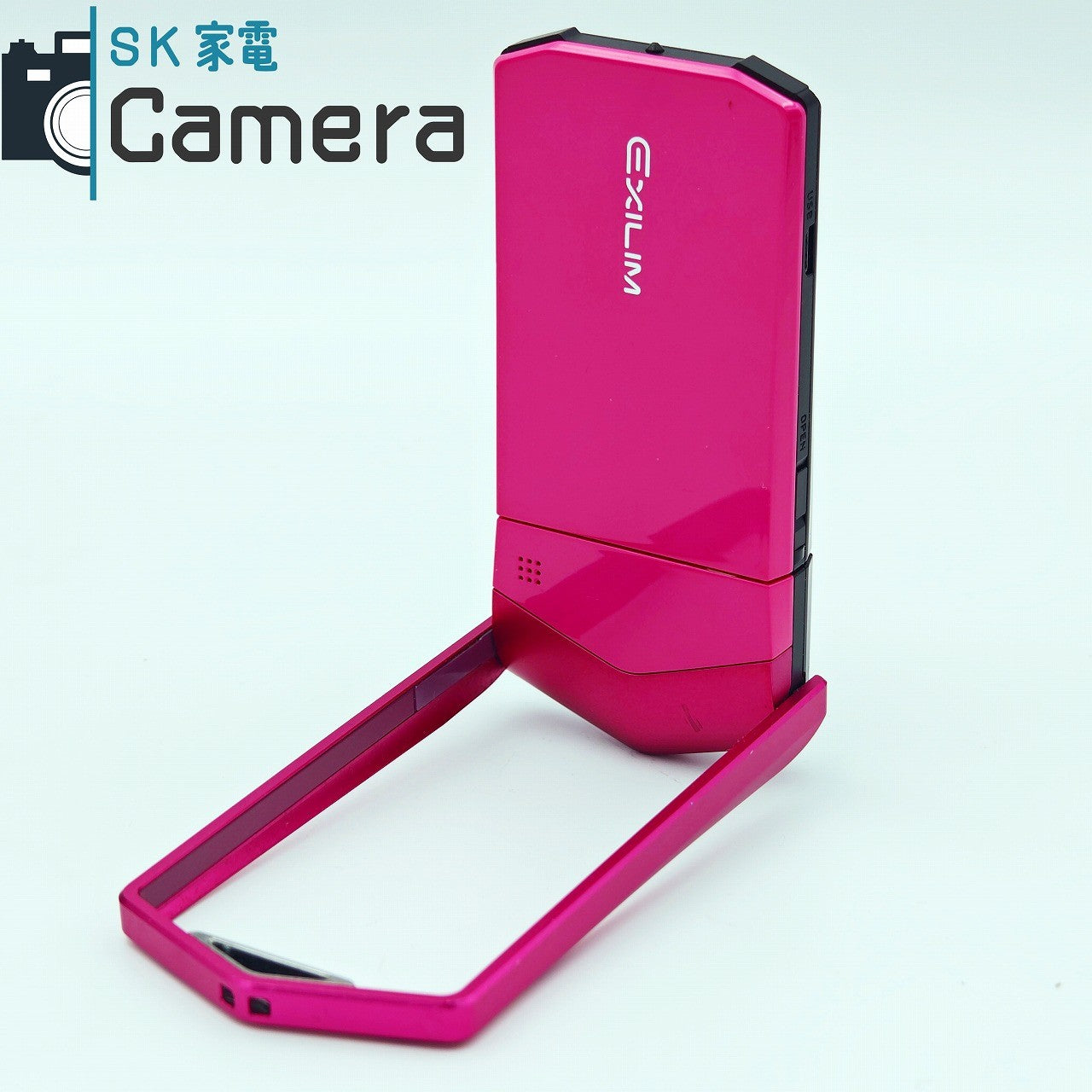 【中古】 CASIO EX-TR600 EXILIM エクシリム 自撮りカメラ コンパクトデジタルカメラ ピンク MicroSD16GB 充電ケーブル付 希少