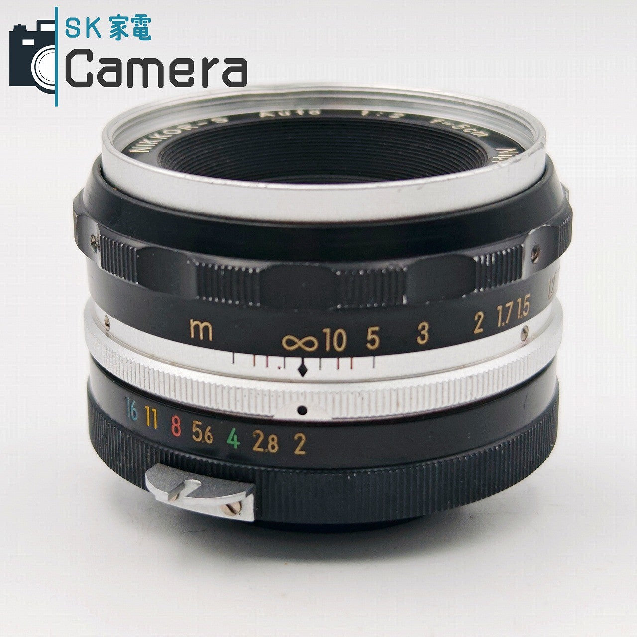 【中古】 NIKON NIKKOR-S Auto 5cm F2 非Ai PAT.PEND. 刻印 6枚絞り キャップ付 ニコン