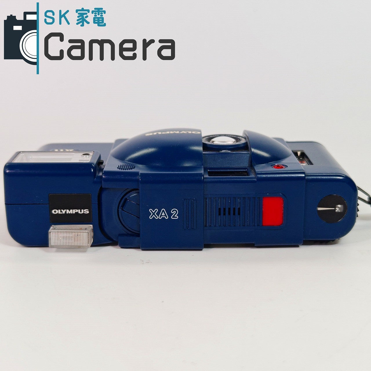 【中古】 OLYMPUS XA2 D.ZUIKO 35ｍｍ F3.5 A11 ストロボ付 ブルー オリンパス 青 動作品