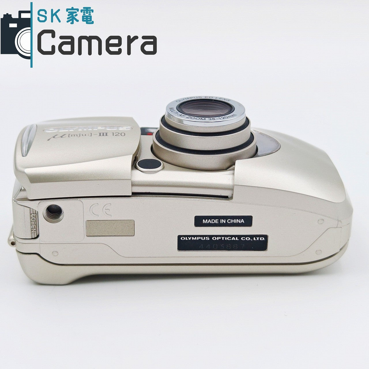 【中古】 OLYMPUS μ [mju:] - III 120 オリンパス ミュー コンパクトフィルムカメラ テスト用フィルムにて確認済 良品 μ III 120