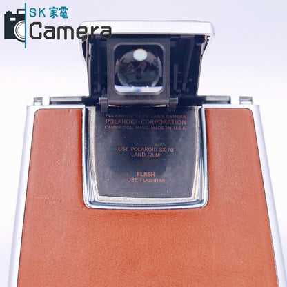 【中古】 POLAROID SX-70 LANDCAMERA ポラロイド キャメルカラー ケース ACCESSORY HOLDER ＃113 付 通電 シャッター 動作