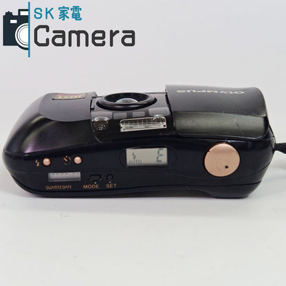 【中古】 OLYMPUS μ[mju:] 35ｍｍ F3.5 PANORAMA テスト用フィルムにて確認済 オリンパス ミュー コンパクトフィルムカメラ