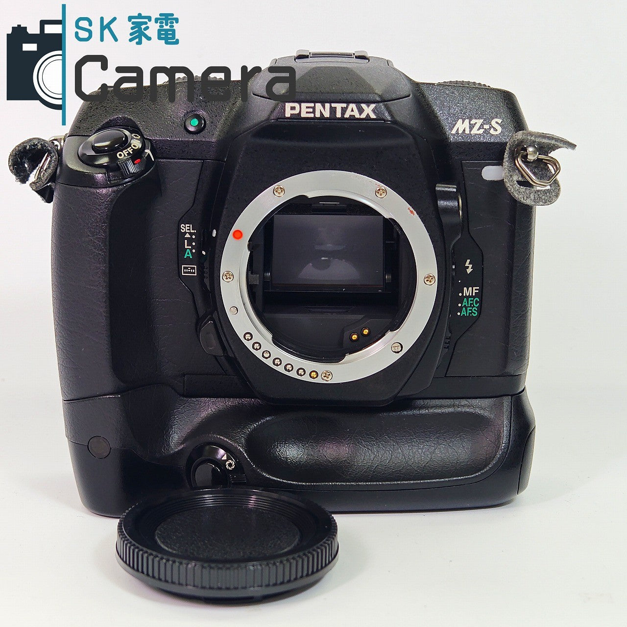 【中古】 PENTAX MZ-S ボディ + BATTERY GRIP BG-10 付 ペンタックス テスト用フィルムで確認済