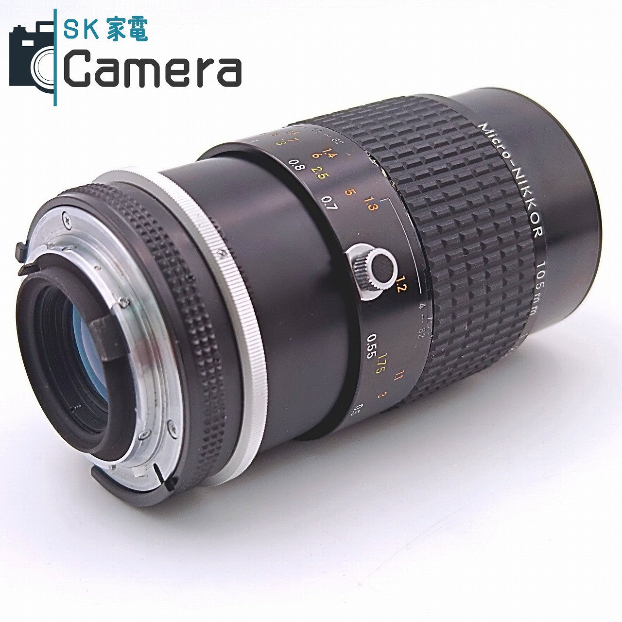 【中古】 Nikon Micro-NIKKOR 105ｍｍ F2.8 Ai-s フード付 2026年7月レンズ内清掃済み ヘリコイド修理済 ニコン