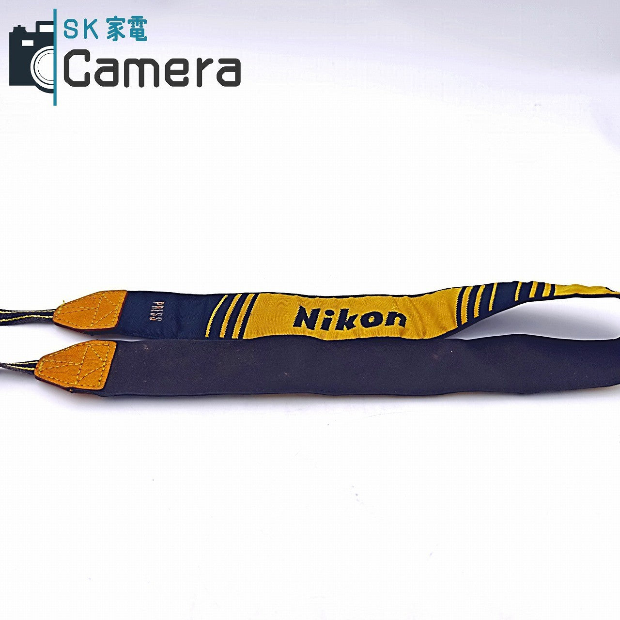 【中古】 Nikon PRESS ストラップ ニコン 報道 希少 STRAP 黄色