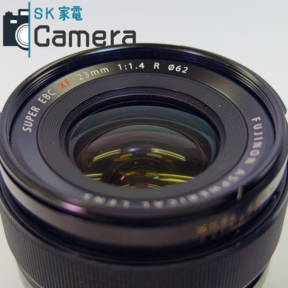 【中古】 FUJIFILM FUJINON ASPHERICAL SUPER EBC XF 23ｍｍ F1.4 R フード 純正キャップ付 富士フィルム