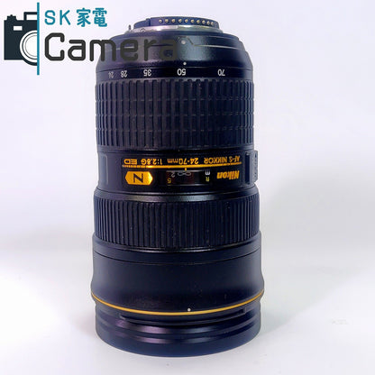 【中古】 Nikon N AF-S NIKKOR 24-70ｍｍ F2.8 G ED HB-40 フード フィルター 付 外観美品 良 ニコン