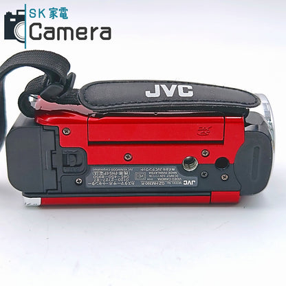 【中古】 JVC ケンウッド Everio GZ-HM390-R エブリオ デジタルビデオカメラ 充電アダプター付
