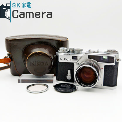 【中古】 NIKON SP NIKKOR-S 5cm F1.4 ニコン レンジファインダー 革ケース付