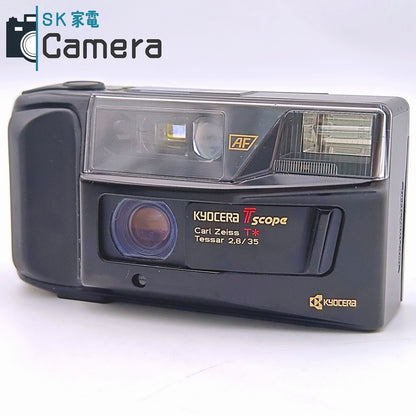 【中古】 KYOCERA Tscope Tessar 35ｍｍ F2.8 京セラ T スコープ コンパクトフィルムカメラ