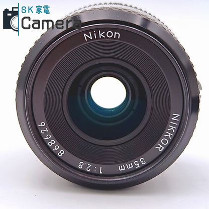 【中古】 Nikon Nikkor 35ｍｍ F2.8 Ai HN-3 L1Bc フード フィルター 付 ニコン