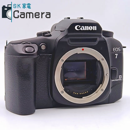 【中古】 Canon EOS 7 EYE CONTROL 一眼レフフィルムカメラ EOS7 キャノン テスト用フィルムにて動作確認済 ストラップ付