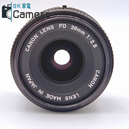 【中古】 Canon NEW FD 28ｍｍ F2.8 BW-52B フード付 キャノン