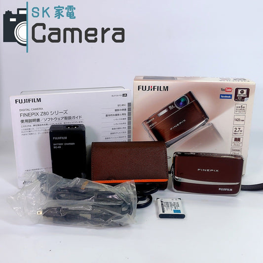 【中古】 FUJIFILM FINEPIX Z80 箱 充電器 電池 付 コンパクトデジタルカメラ 富士フィルム 美品
