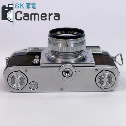 【中古】 CONTAX IIa カラーダイヤル Sonnar 50ｍｍ F2 ZEISS IKON コンタックス ゾナー シャッター良
